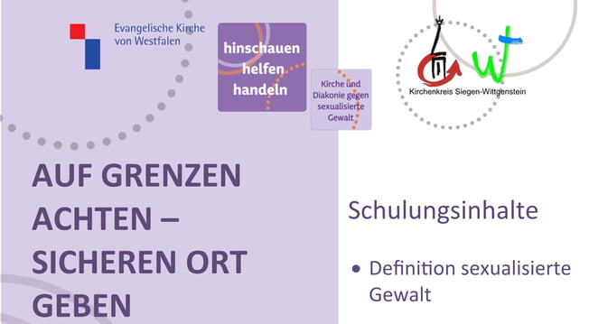 Schulung - hinschauen, helfen, handeln - Pflichtschulung für alle MA im Jugendbereich